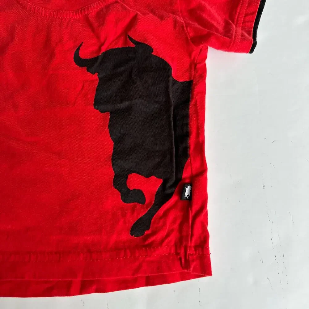 Benegassi Solo Toro Tee Red Spain Running With The Bulls